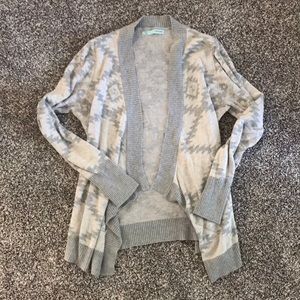 Aztec print cardigan